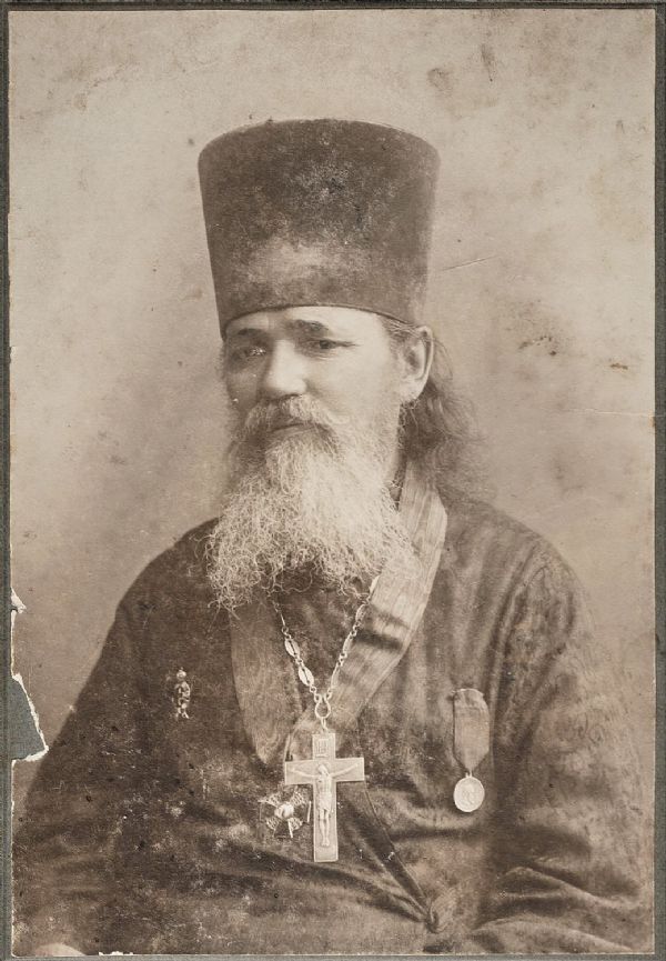 Протоиерей Андрей Горизонтов, <br>настоятель Богоявленской церкви с 1904 по 1913 г. <br>Фотография из коллекции митрополита Томского Ростислава.<br>